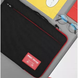 BTS Official Authentic Goods MD MIC Drop Notebook Bolsa 13,3 pulgadas + Seguimiento# - Imagen 1 de 6