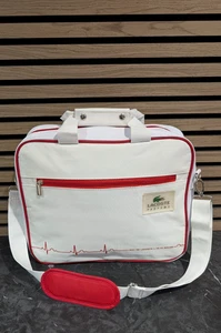Lacoste Parfums White Laptop Carry Case Tablet iPad Bag Messenger Cross Body Bag - Picture 1 of 10