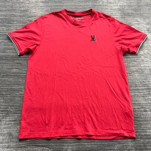 Psycho Bunny Shirt Größe 7 Herren Pima Baumwolle Logo Grafik T-Shirt - Bild 1 von 7