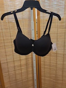 Auden Damen BH Größe 38C schwarz gefüttert Bügel verstellbarer Träger Haken hinten - Bild 1 von 11