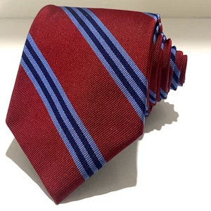 VTG NWT Brooks Brothers Red Repp Tie Blue Diagonal Stripes Classic Regimental - Picture 1 of 7