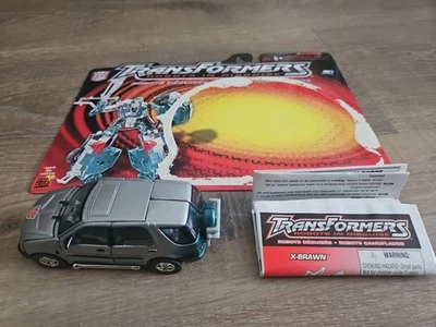 TRANSFORMERS ROBOTS IN DISGUISE X-BRAWN SILVER AUTOBOT HASBRO FIGURE 2001! G34 - Image 1 of 4
