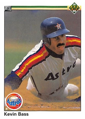 Kevin Bass 1990 Upper Deck 302 Houston Astros Baseball Card - Image 1 of 2