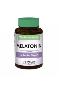 Peoples Choice Melatonin Dietary Supplement 3mg w/B6 - Exp 12/2027 - Picture 1 of 3