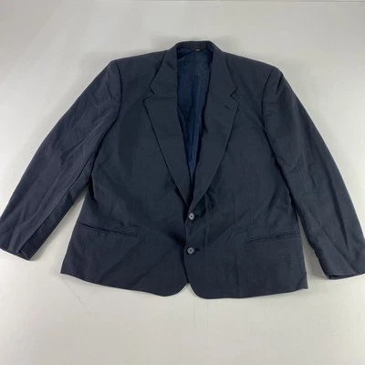 Givenchy Monsieur Blazer Mens 50R Blue Check Wool Two Button Jacket Made USA - Image 1 of 4