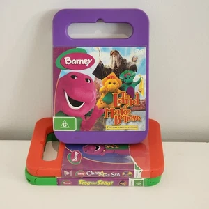 Barney Bundle ×3 Land Of Make Believe Chrismas Star Sing That Song Free Shipping - Picture 1 of 4