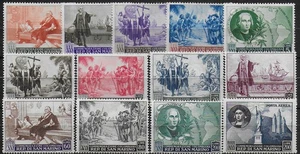1952 San Marino Cristoforo Colombo 13v. MNH Sassone n. 372/83+A - Imagen 1 de 1