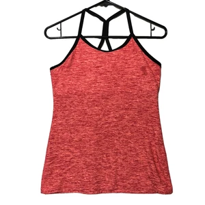 Beyond Yoga Racerback Tank Womens L Orange Spacedye Built in Bra - Picture 1 of 7