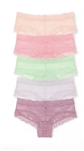 Victoria's Secret Cheeky Spitzenhöschen 5er Pack Mehrfarbig M Neu - Bild 1 von 2