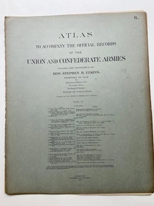 RARO 5 mappe antiche originali guerra civile libro completo 6 di Atlas Antietam # 26-30 - Foto 1 di 23