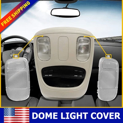 White Interior Dome Light Cover Kit For 2003-2008 Dodge Ram 1500 2500 3500 Clear - Image 1 of 4