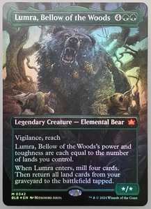 Magic the Gathering: Lumra Bellow of the Woods - Bloomburrow Borderless Foil NM - Picture 1 of 2