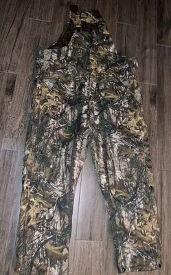 Berne Bib Overalls Mens 3XL Brown Camo Realtree Insulated Workwear Hunting Lined - Image 1 of 4