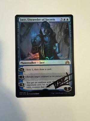 SIGNED ARTIST PROOF. Jace, Unraveler of Secrets Shadows over Innistrad Foil - Image 1 of 4