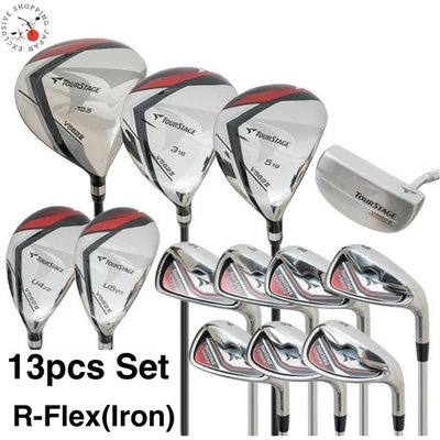 Bridgestone Tour Stage V562Ⅱ Club Set 13pcs 1W/3,5W/4,5H/6-sw(R-Flex)/PT FUBUKI - Image 1 of 4