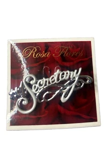 New Old Stock ROSA FLORES große strukturierte Silber Sekretär Brosche - Bild 1 von 3