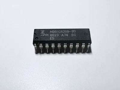 1X MB81C4258-80 FUJITSU CMOS 1 MBit Modo Columna Estática RAM Dinámica 256Kx4 DIP-20 Foto 1 de 3