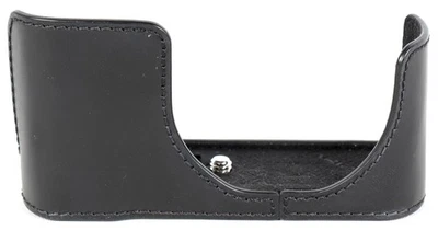 Media funda de cuero genuino GARIZ XS-CHZS110, negra para Lumix ZS110 Foto 1 de 4