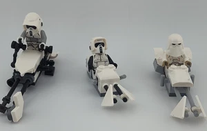 Lego Star Wars mini figures lot Imperial Snowtroopers Battle Pack speeder bike - Picture 1 of 14