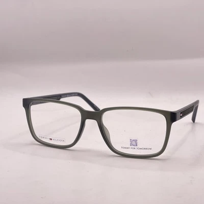 Óculos Tommy Hilfiger masculino quadrado aro completo fino TH2206 cinza - Imagem 1 de 4