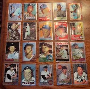 1996 Topps Finest Mickey Mantle Commemorative Set of 20 cards w/ coatings - Picture 1 of 6