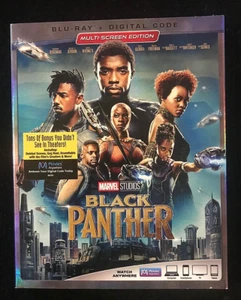 Black Panther (Blu-ray, + Digital Code 2018) NEW SEALED with Slipcover - Picture 1 of 3