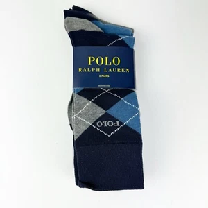 Polo Ralph Lauren 3er-Pack Herrensocken Schuhgröße 6-12,5 blau und grau Kombi NEU - Bild 1 von 4