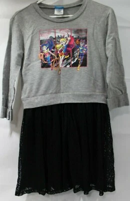 Vestido Falda DC Super Heroes Niñas Comics Crochet Encaje X-Grande XL 14-16 Nuevo Con Etiquetas Foto 1 de 4