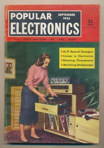 Popular Electronics Magazine Vol. 3 #3 Sep. 1955 Hi-Fi Record Changers - Picture 1 of 4