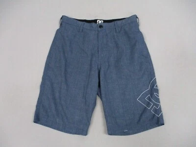 Pantalones Cortos DC Hombres Talla 29 Azul Informal Bolsillos Chino Elastizados Ligeros Foto 1 de 4
