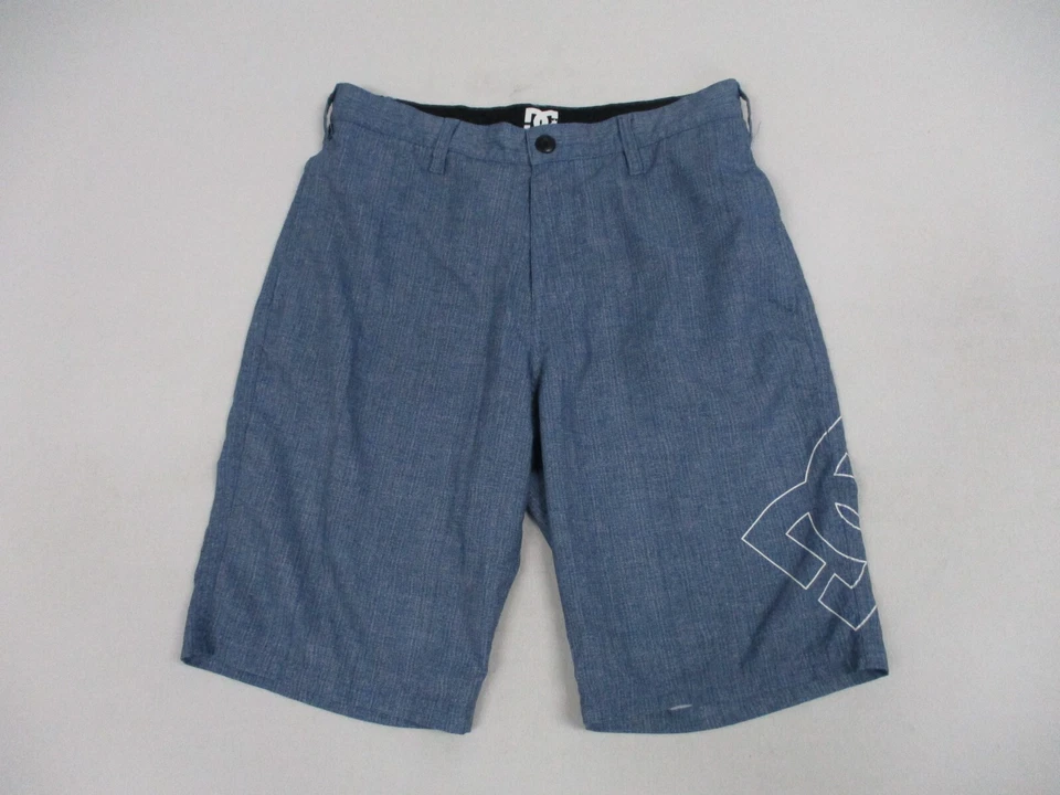 Pantalones Cortos DC Hombres Talla 29 Azul Informal Bolsillos Chino Elastizados Ligeros Foto 1 de 4