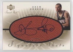 2002-03 Upper Deck Sweet Shot Signature Shots Drew Gooden #DG Rookie Auto RC