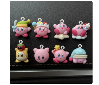 Лот 80Pcs Kirby 3D смолы подвеска браслет ожерелье кулоны DIY ювелирных изделий Makings - Изображение 1 из 2
