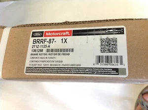 Ford Motorcraft Part BRRF-87 2T1Z-1125-A Disc Brake Rotor - MSRP: $116.65 - Picture 1 of 1