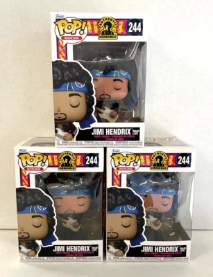 Funko Pop! Lote de 3 figuras de vinilo Rocks JIMI HENDRIX Maui Live #244 nuevas en caja Foto 1 de 3