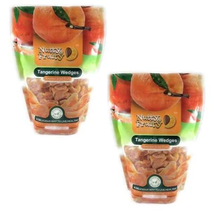 2 Pack Dried Tangerine Wedges 20 oz Bags Healthy Gluten Free Snack 2.5 lbs - Picture 1 of 2