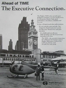 9/1980 PUB HUGHES HELICOPTERS CULVER CITY HUGHES 500D PORT OF SAN FRANCISCO ANZEIGE - Bild 1 von 1