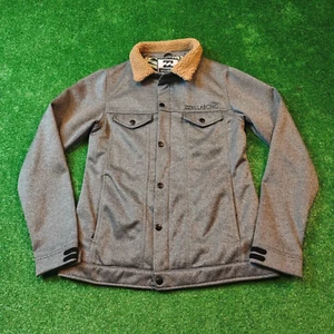 Billabong Jacke Herren mittelgrau durchgehender Reißverschluss Kragen Outdoor Freizeit Polyester - Bild 1 von 14
