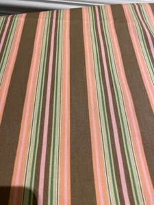 AMY BUTLER Charm Pink Brown Green Coral Striped Fabric 2-1/2 Piece - Picture 1 of 4