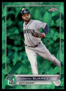 2022 Topps Chrome Update Sapphire Eugenio Suarez /75 Baseball Card