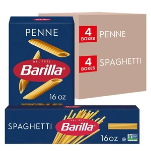 Barilla Penne Pasta & Spaghetti Pasta Variety Pack 16 oz. Boxes Pack of 8 - N... - Picture 1 of 8