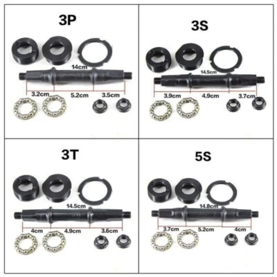 Bicycle Bottom Bracket Axle Set for 68mm BB Bottom Bracket Multi Sizes Bicycle Bottom Bracket - Image 1 of 4