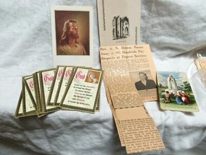 Lot of 24 Deceased Prayer Cards, Memorials 21 are "God Grant Me the Serenity" - Picture 1 of 12