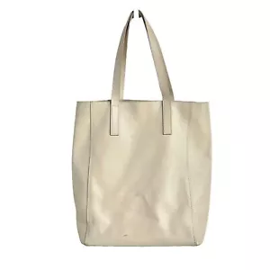 Cole Haan Grand.ØS North/South Cream Leather Tote Bag - Picture 1 of 9