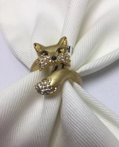 Kate Spade New York So Foxy Fox Ring Size 8 w/ KS Dust Bag New - Picture 1 of 12