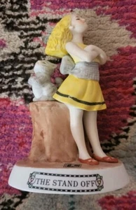 Limited Edition 1986 Mary Engelbreit The Stand off Girl cat figurine vintage - Picture 1 of 4