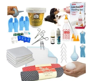Deluxe Whelping Kit 250g Gold Puppy Milk Dog aspirator & Iodine, FREE Lapmat* - Picture 1 of 17