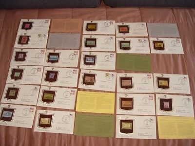 Historic Stamps of America, Lot of 22 Envelopes 1933-1967 Stamp Issue Dated 1981 - Image 1 of 4