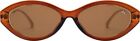 Damskie okulary przeciwsłoneczne Alberto Casiano Icon brązowe ramki typ owalny очки коричневые