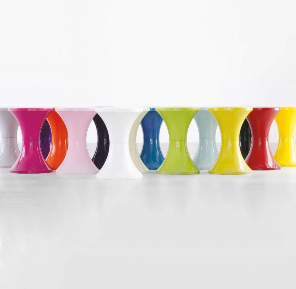 Tam Tam tulip stool plastic era space age atomic Made in France TamTam vintage - Image 1 of 4